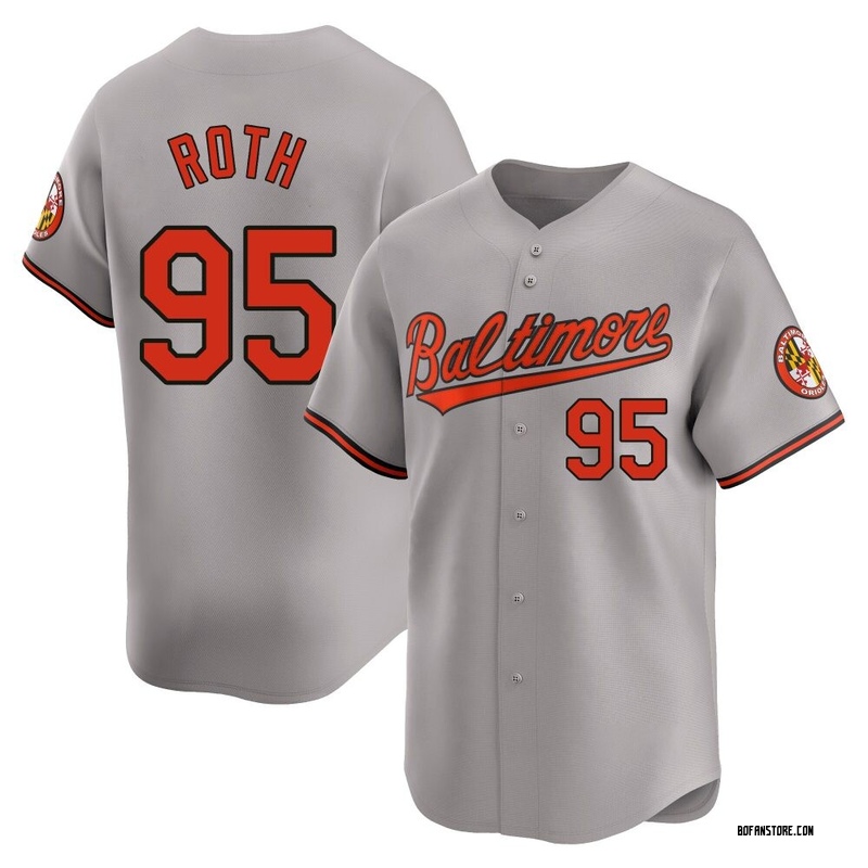 Limited Houston Roth Men's Baltimore Orioles Gray Road Jersey