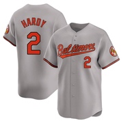 Limited J.J. Hardy Men's Baltimore Orioles Gray Road Jersey
