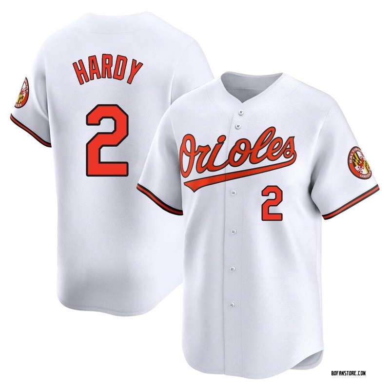 Limited J.J. Hardy Men's Baltimore Orioles White Home Jersey