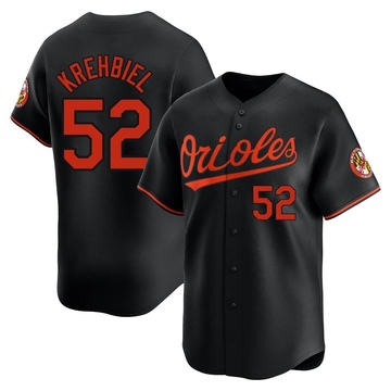 Limited Joey Krehbiel Men's Baltimore Orioles Black Alternate Jersey