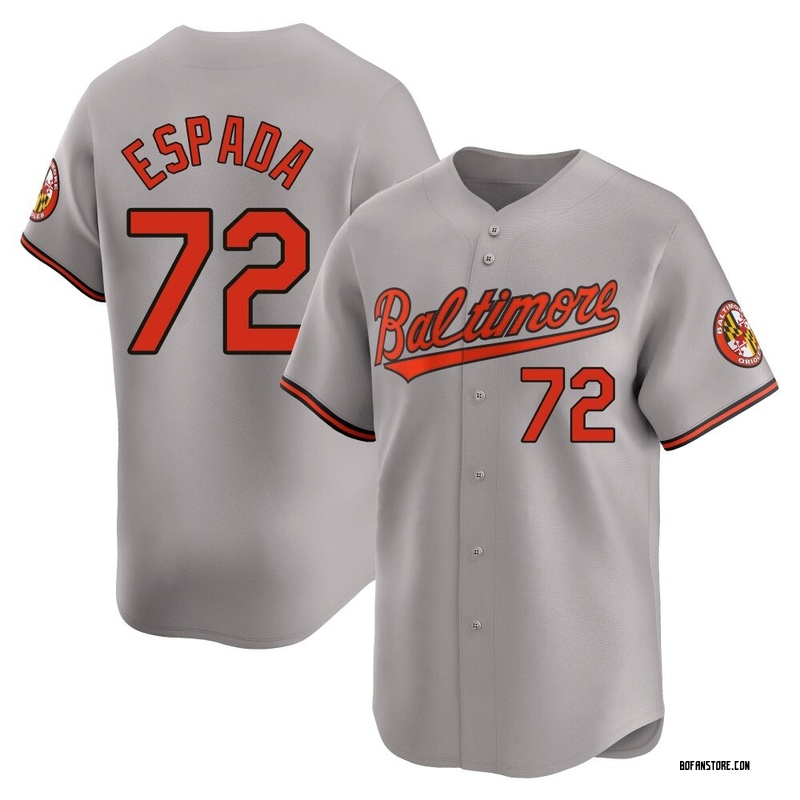 Limited Jose Espada Men's Baltimore Orioles Gray Road Jersey