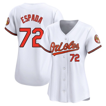 Limited Jose Espada Women's Baltimore Orioles White Home Jersey