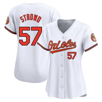 Limited Kade Strowd Women's Baltimore Orioles White Home Jersey