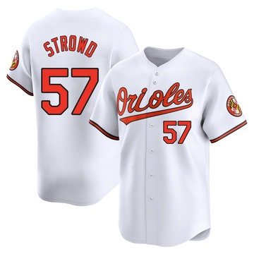 Limited Kade Strowd Youth Baltimore Orioles White Home Jersey