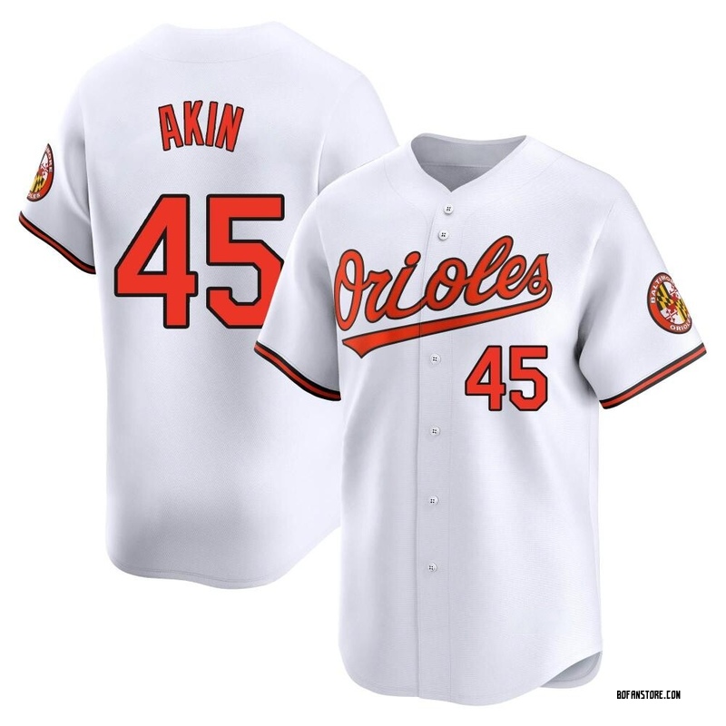 Limited Keegan Akin Men's Baltimore Orioles White Home Jersey