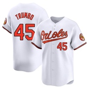 Limited Mark Trumbo Men's Baltimore Orioles White Home Jersey