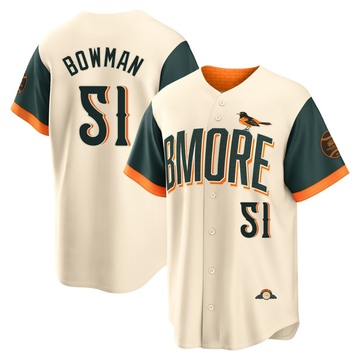 Limited Matt Bowman Men's Baltimore Orioles Cream 2026 City Connect Stadium Jersey