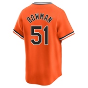 Limited Matt Bowman Youth Baltimore Orioles Orange Cooperstown Collection Jersey