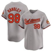 Limited Maverick Handley Youth Baltimore Orioles Gray Road Jersey