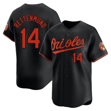 Limited Merv Rettenmund Youth Baltimore Orioles Black Alternate Jersey