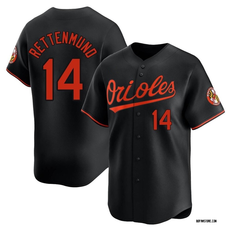 Limited Merv Rettenmund Youth Baltimore Orioles Black Alternate Jersey