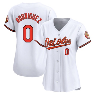Limited Miguel Rodriguez Women's Baltimore Orioles White Home Jersey