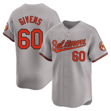 Limited Mychal Givens Men's Baltimore Orioles Gray Road Jersey