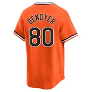 Limited Noah Denoyer Men's Baltimore Orioles Orange Cooperstown Collection Jersey