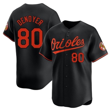 Limited Noah Denoyer Youth Baltimore Orioles Black Alternate Jersey