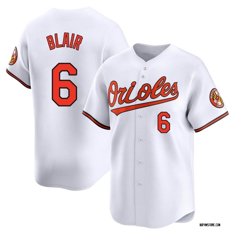 Limited Paul Blair Youth Baltimore Orioles White Home Jersey