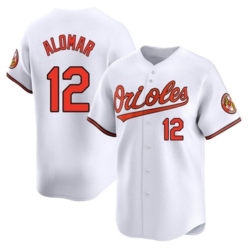 Limited Roberto Alomar Men's Baltimore Orioles White Home Jersey
