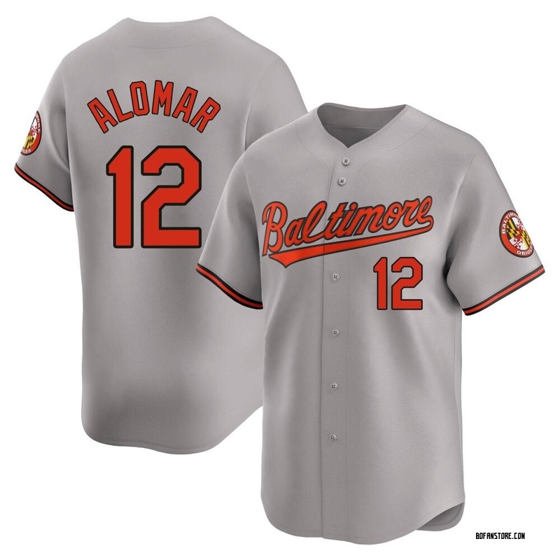 Limited Roberto Alomar Youth Baltimore Orioles Gray Road Jersey