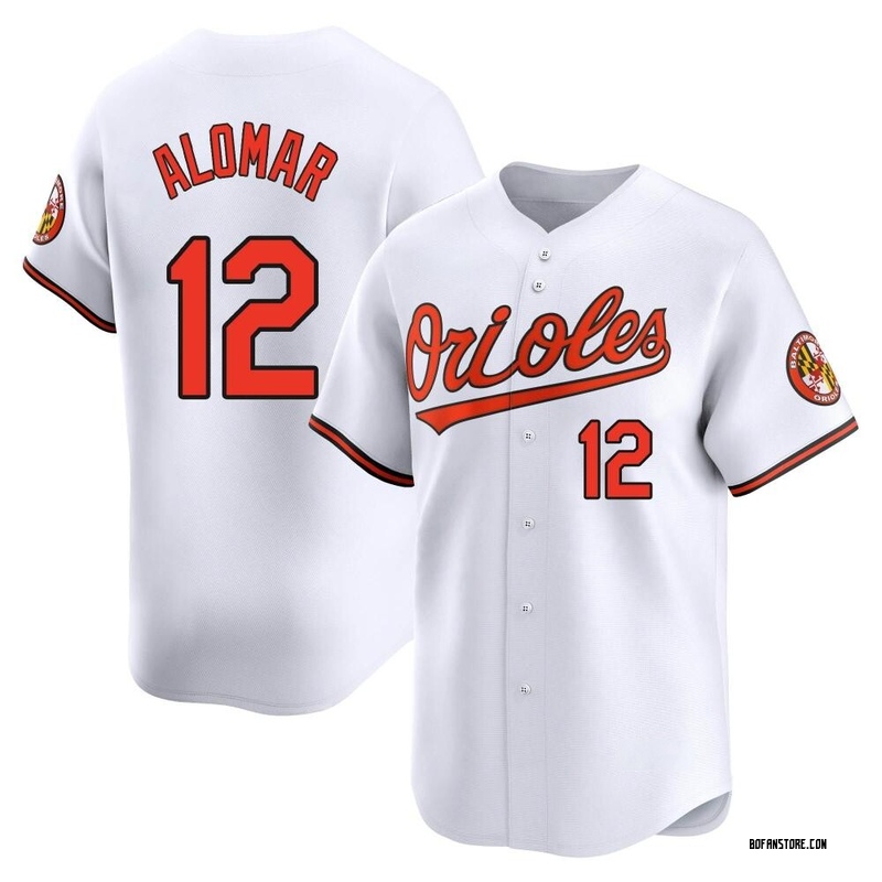 Limited Roberto Alomar Youth Baltimore Orioles White Home Jersey