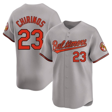 Limited Robinson Chirinos Youth Baltimore Orioles Gray Road Jersey