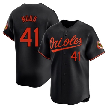 Limited Ryan Noda Men's Baltimore Orioles Black Alternate Jersey