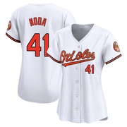 Limited Ryan Noda Women's Baltimore Orioles White Home Jersey