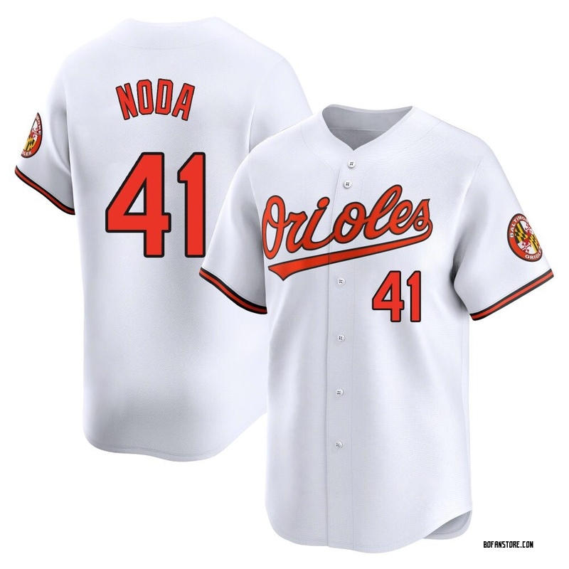 Limited Ryan Noda Youth Baltimore Orioles White Home Jersey