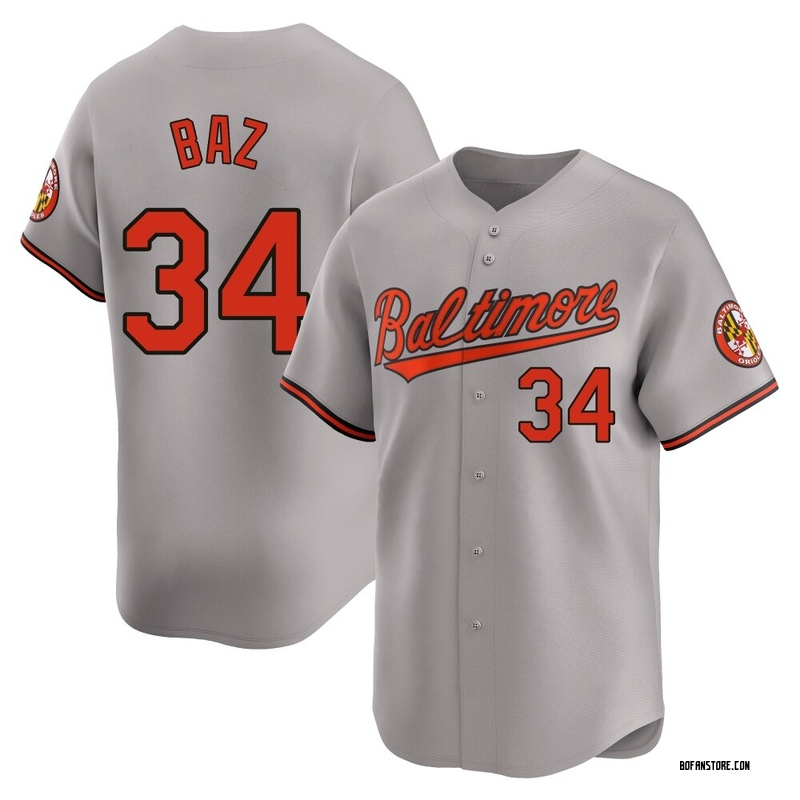 Limited Shane Baz Men's Baltimore Orioles Gray Road Jersey