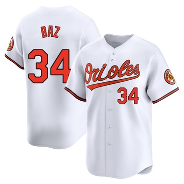 Limited Shane Baz Men's Baltimore Orioles White Home Jersey