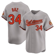 Limited Shane Baz Youth Baltimore Orioles Gray Road Jersey