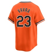 Limited Terrin Vavra Men's Baltimore Orioles Orange Cooperstown Collection Jersey