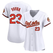 Limited Terrin Vavra Women's Baltimore Orioles White Home Jersey