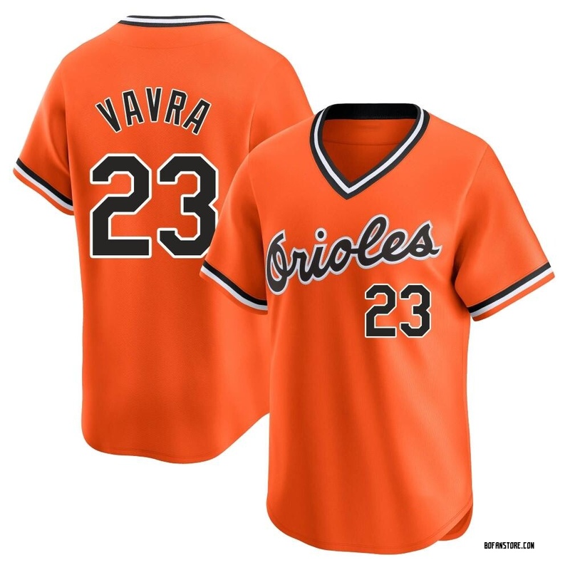 Limited Terrin Vavra Youth Baltimore Orioles Orange Cooperstown Collection Jersey