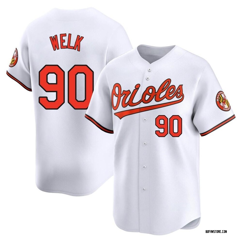 Limited Toby Welk Men's Baltimore Orioles White Home Jersey