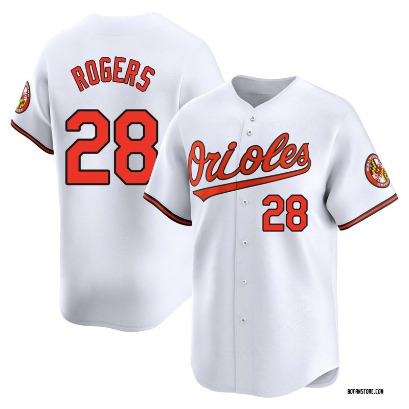 Limited Trevor Rogers Men's Baltimore Orioles White Home Jersey