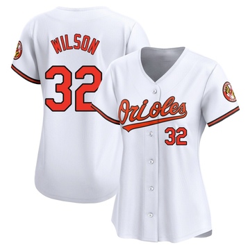 Limited Weston Wilson Women's Baltimore Orioles White Home Jersey