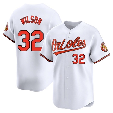 Limited Weston Wilson Youth Baltimore Orioles White Home Jersey