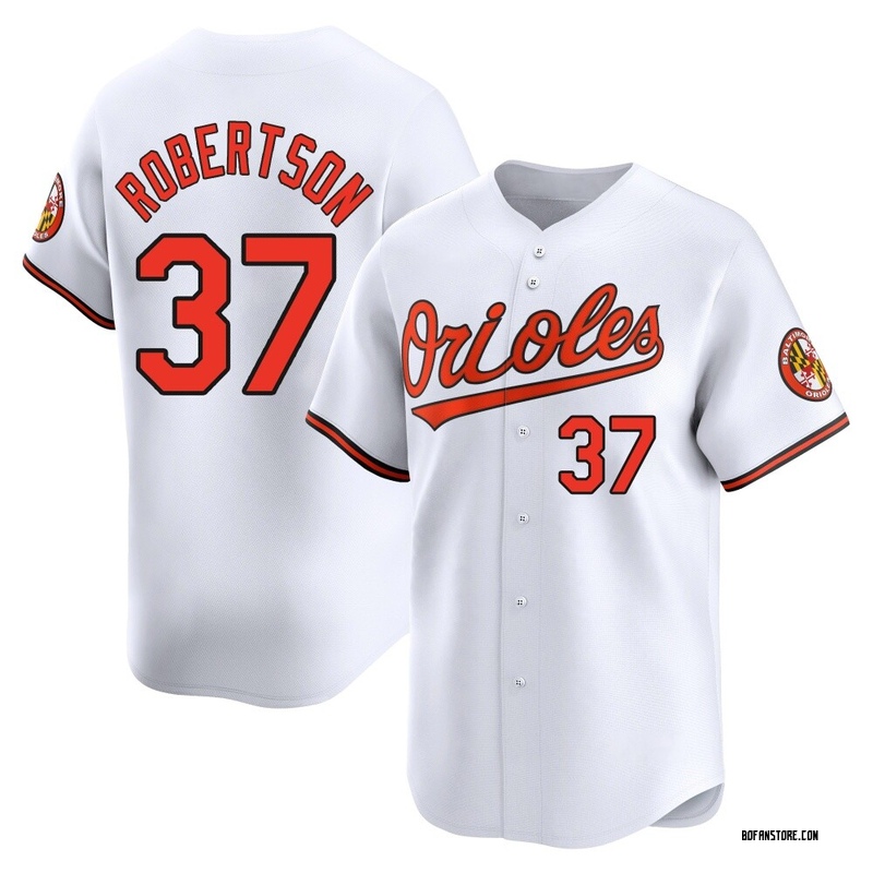 Limited Will Robertson Men's Baltimore Orioles White Home Jersey