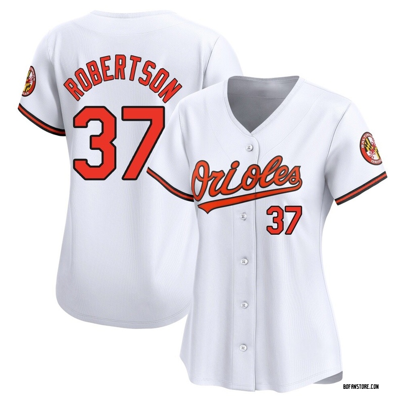 Limited Will Robertson Women's Baltimore Orioles White Home Jersey