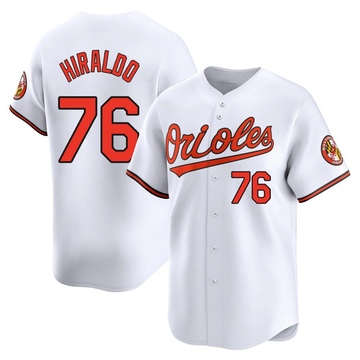 Limited Yaramil Hiraldo Men's Baltimore Orioles White Home Jersey