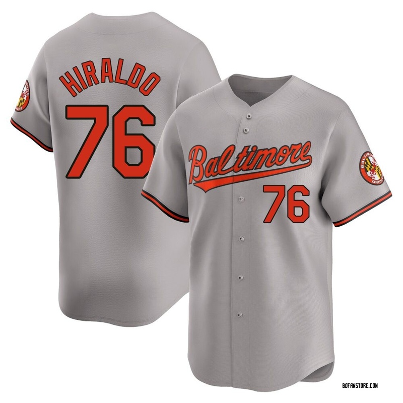 Limited Yaramil Hiraldo Youth Baltimore Orioles Gray Road Jersey