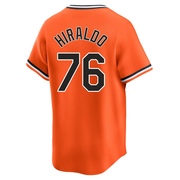 Limited Yaramil Hiraldo Youth Baltimore Orioles Orange Cooperstown Collection Jersey