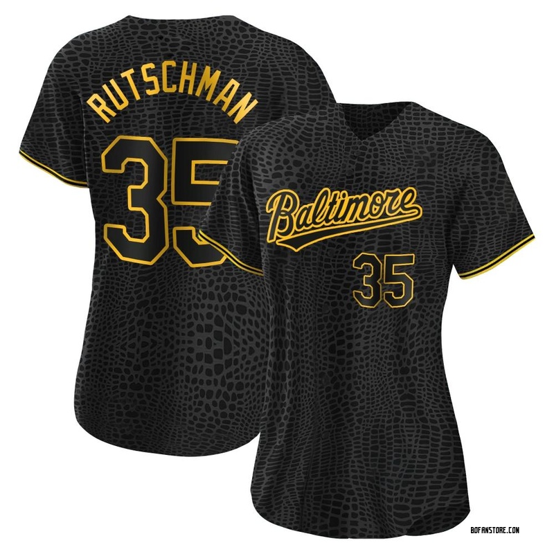 Replica Adley Rutschman Women's Baltimore Orioles Black Snake Skin City Jersey