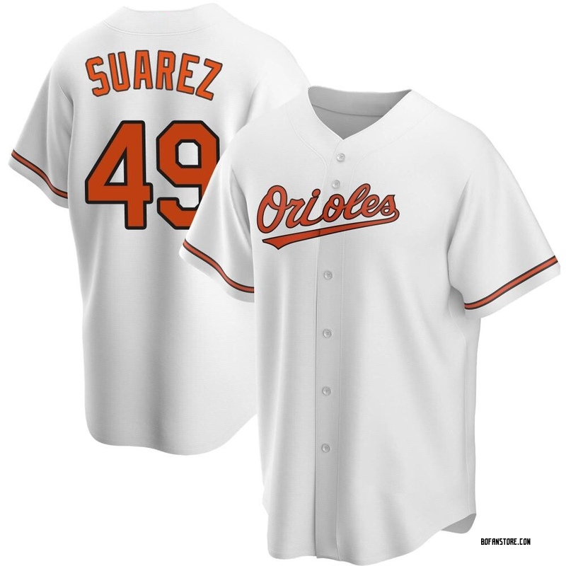 Replica Albert Suarez Youth Baltimore Orioles White Home Jersey