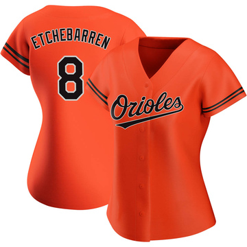 Replica Andy Etchebarren Women's Baltimore Orioles Orange Alternate Jersey