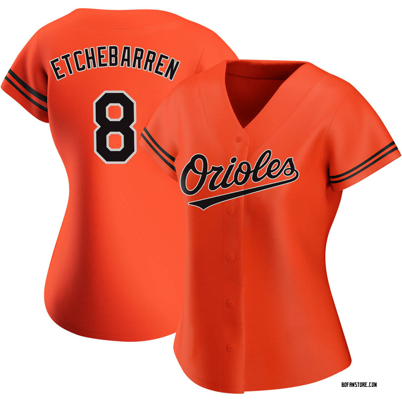 Replica Andy Etchebarren Women's Baltimore Orioles Orange Alternate Jersey