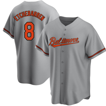 Replica Andy Etchebarren Youth Baltimore Orioles Gray Road Jersey