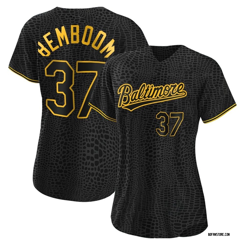 Replica Anthony Bemboom Women's Baltimore Orioles Black Snake Skin City Jersey