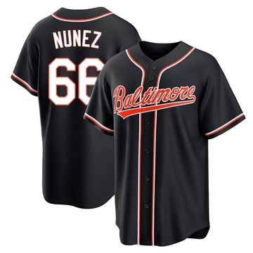 Replica Anthony Nunez Youth Baltimore Orioles Black Fashion Out Jersey