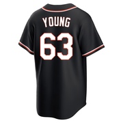 Replica Brandon Young Youth Baltimore Orioles Black Fashion Out Jersey